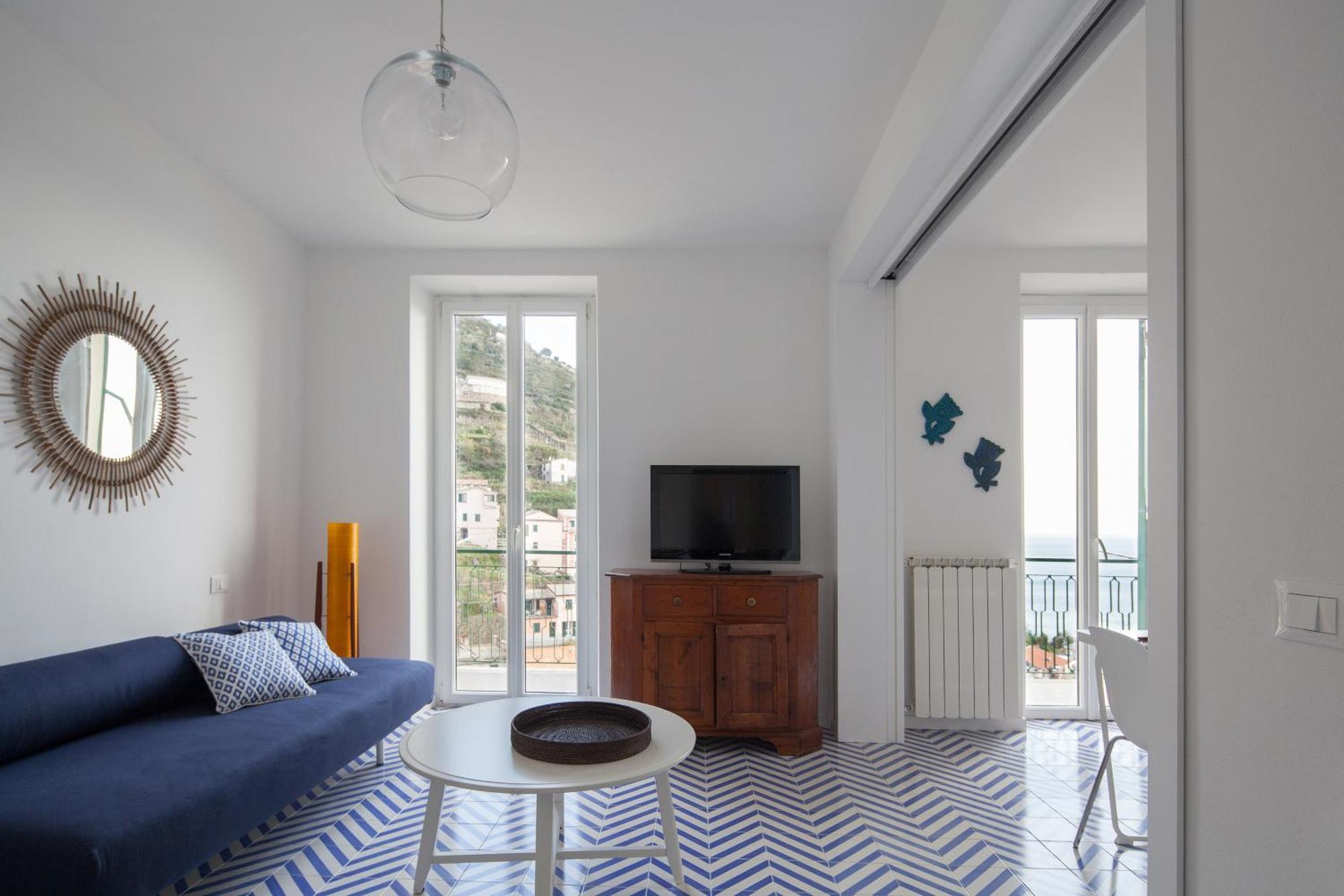 San Giovanni Apt, Seaview Terrace, 2 Aircondo Bdr, Easy From Train Or Private Parking Riomaggiore Ngoại thất bức ảnh