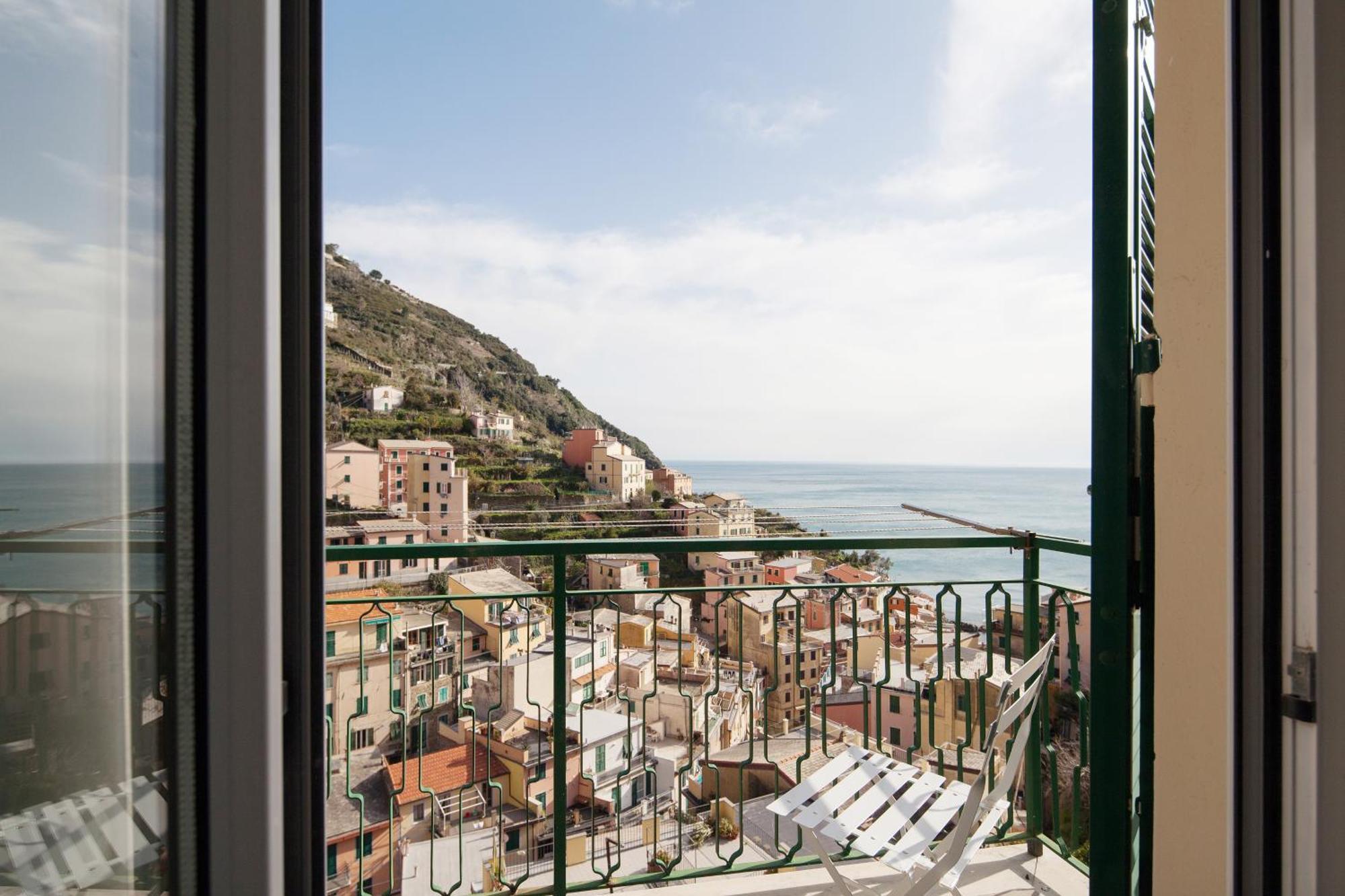 San Giovanni Apt, Seaview Terrace, 2 Aircondo Bdr, Easy From Train Or Private Parking Riomaggiore Ngoại thất bức ảnh